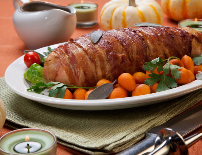 Bacon-Wrapped Turkey Breast