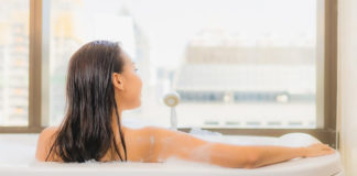 Benefits of Reclining in an Onsen Bubble Bath